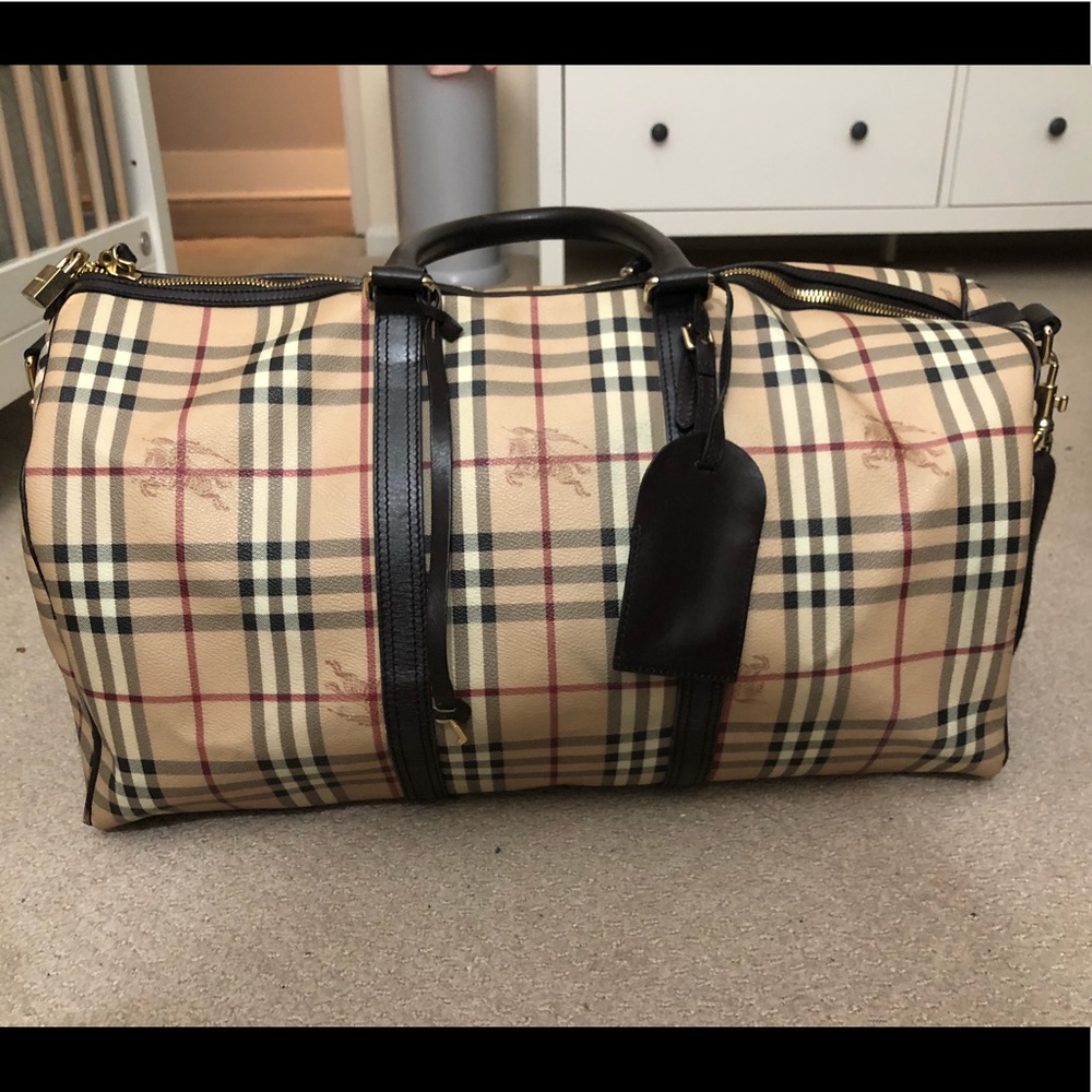 Burberry Leather Travel Duffel